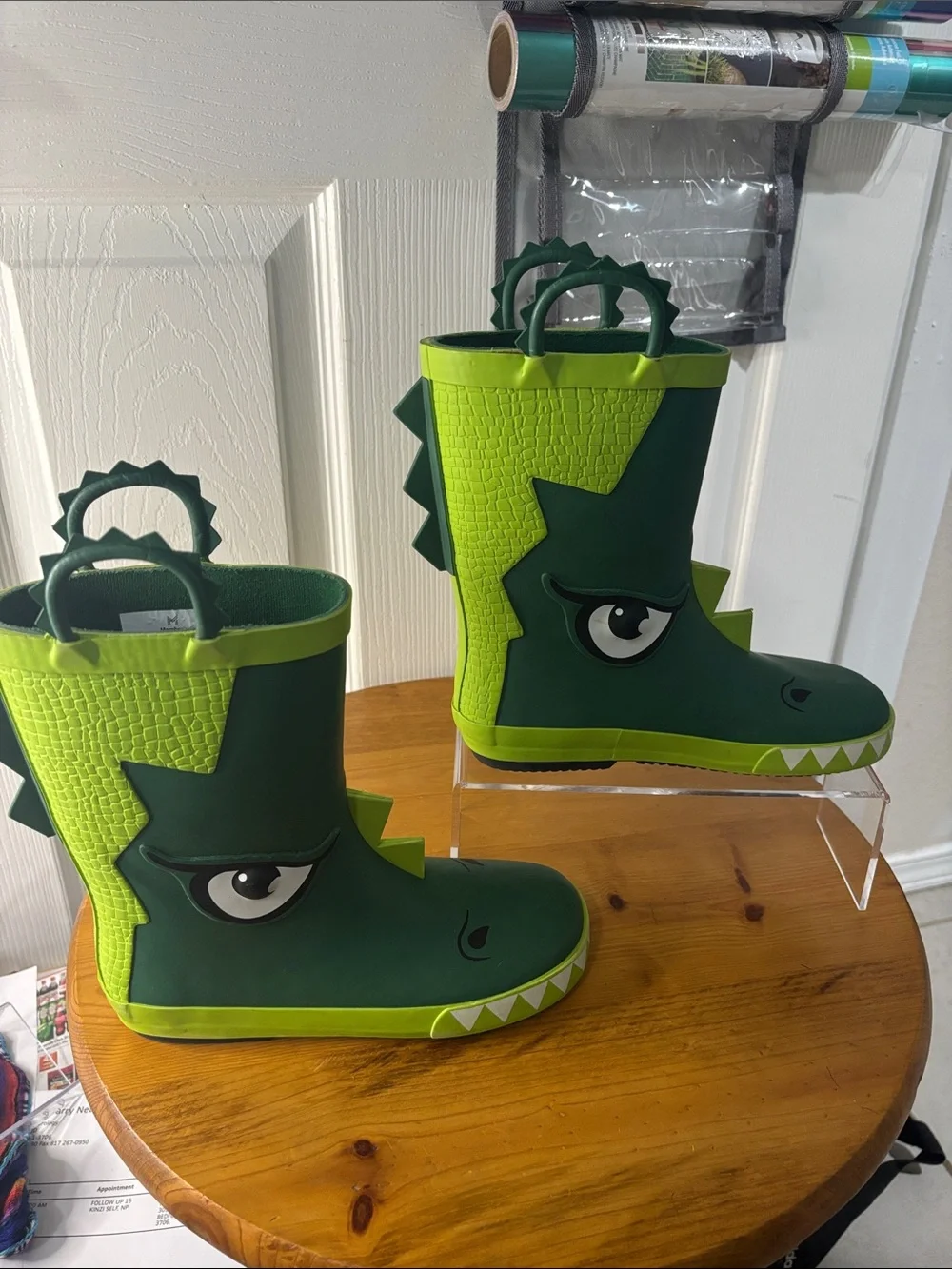 Member’s Mark Green Dino Rain & Snow Boots 13/1